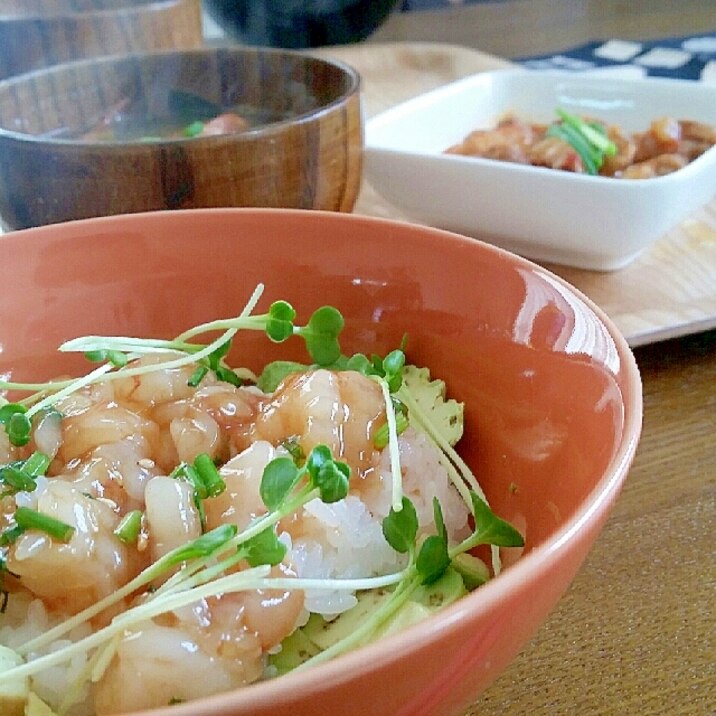 韓国風♥甘えび丼